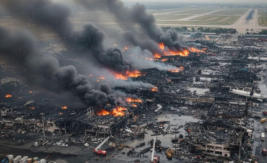 বিমানবন্দরের কার্গো ভিলেজে আগুন পরিকল্পিত