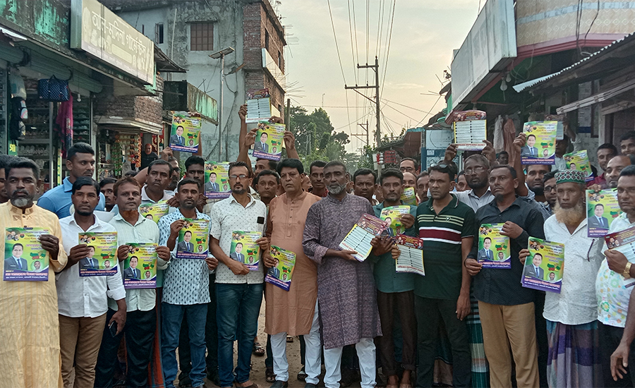 তারেক রহমানের ৩১ দফা বাস্তবায়নে রাঙ্গাবালীতে লিফলেট বিতরণ, ভোট চাইলেন বিএনপি নেতা
