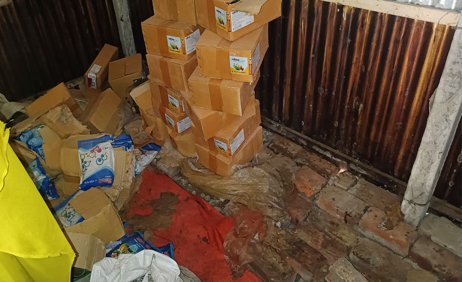 তাড়াশে সার ও কীটনাশক দোকানে দুর্ধর্ষ চুরি