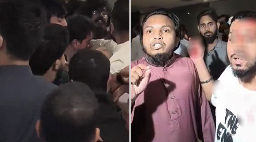 শাহবাগে এনসিপির দুই গ্রুপের সংঘর্ষ