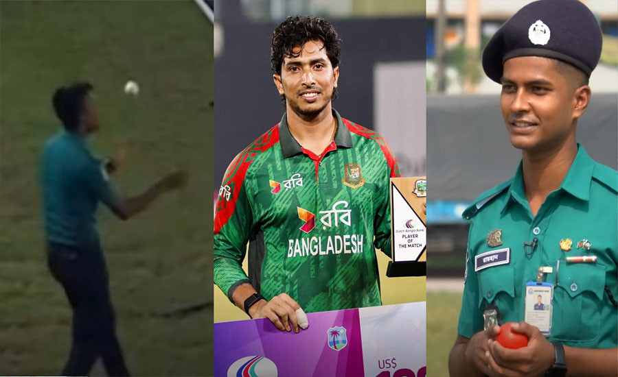 ম্যাচ শেষে সৌম্যর সঙ্গে যে কথা হয় ভাইরাল সেই পুলিশ সদস্যের