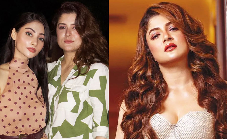 কাছাকাছি বয়সের হবু পুত্রবধূকে আদরে ভাসালেন শ্রাবন্তী
