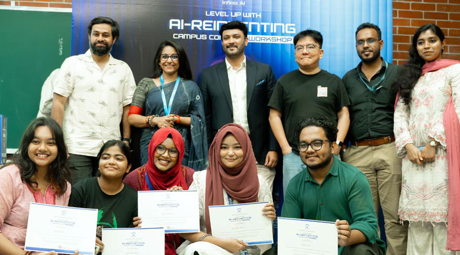 ইনফিনিক্স-এর উদ্যোগে বিশ্ববিদ্যালয় শিক্ষার্থীদের এআই ও উদ্ভাবন প্রশিক্ষণ কর্মশালা