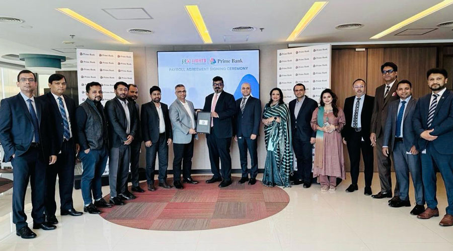 এসকিউ লাইটস নেবে প্রাইম ব্যাংকের পে-রোল সেবা