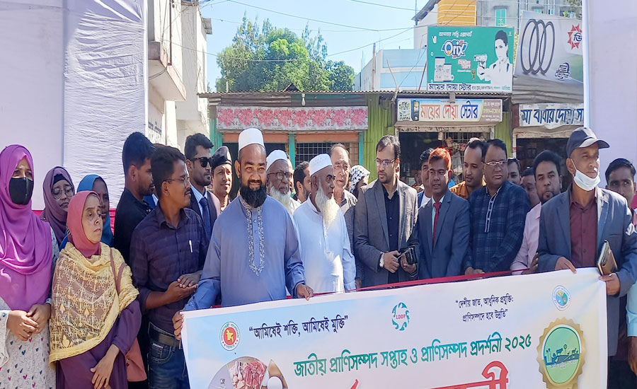 সরাইলে প্রানিসম্পদ প্রদর্শনী ২০২৫ইং বর্ণাঢ্য রেলি ও আলোচনা সভা উদ্বোধনী অনুষ্ঠিত