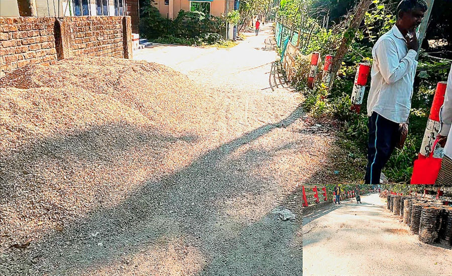 জনদুর্ভোগ সৃষ্টি করে চলছে রাস্তা মেরামতের কাজ এলাকাবাসীর ক্ষোভ 