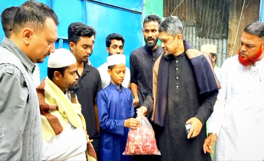 বেগম জিয়ার রোগমুক্তি কামনায় সাদাকায়ে জারিয়া: সামুয়েল আহমেদ লেনিন 